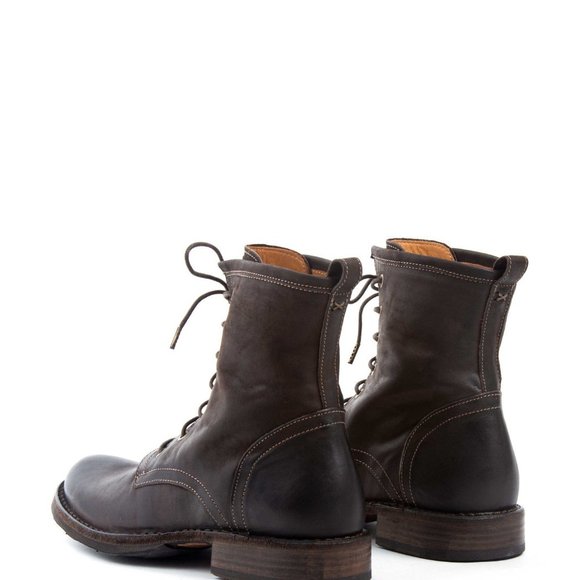 Fiorentini Baker Men Brown Distressed Leather Lace Up Boots Italy Size US 9 - Picture 9 of 11